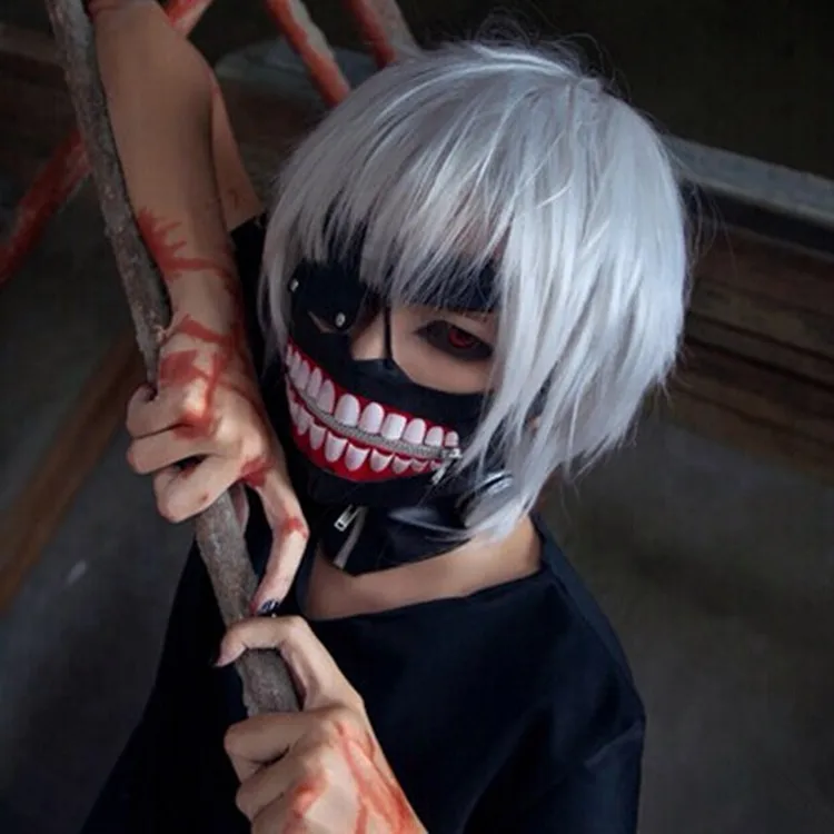 ADJUSTABLE MASK TOKYO GHOUL// MASCARA COSPLAY KEN KANEKI