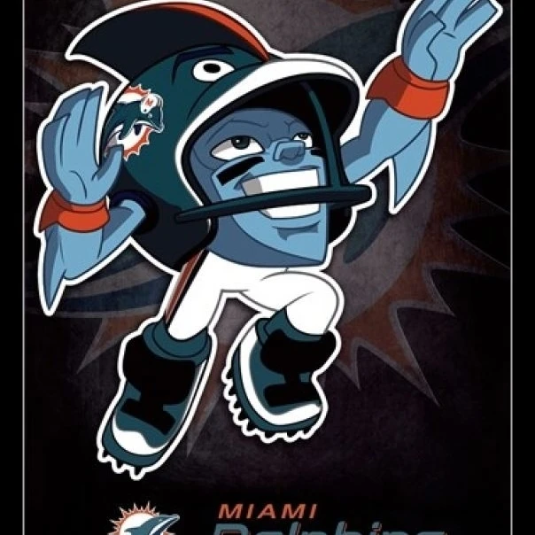 Miami Dolphins - Rusher 13 Laminated & Framed Poster Print (24 x 36)