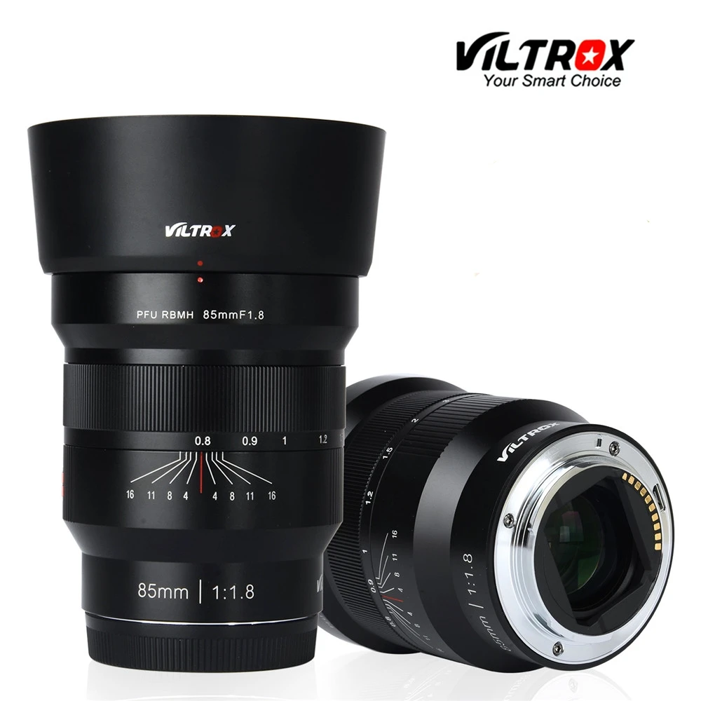 VILTROX 85 мм f/1,8 Полнокадровый ручной объектив с фиксированным фокусом F1.8 для камеры sony NEX E A9 A7M3 A7R Fujifilm FX-mount