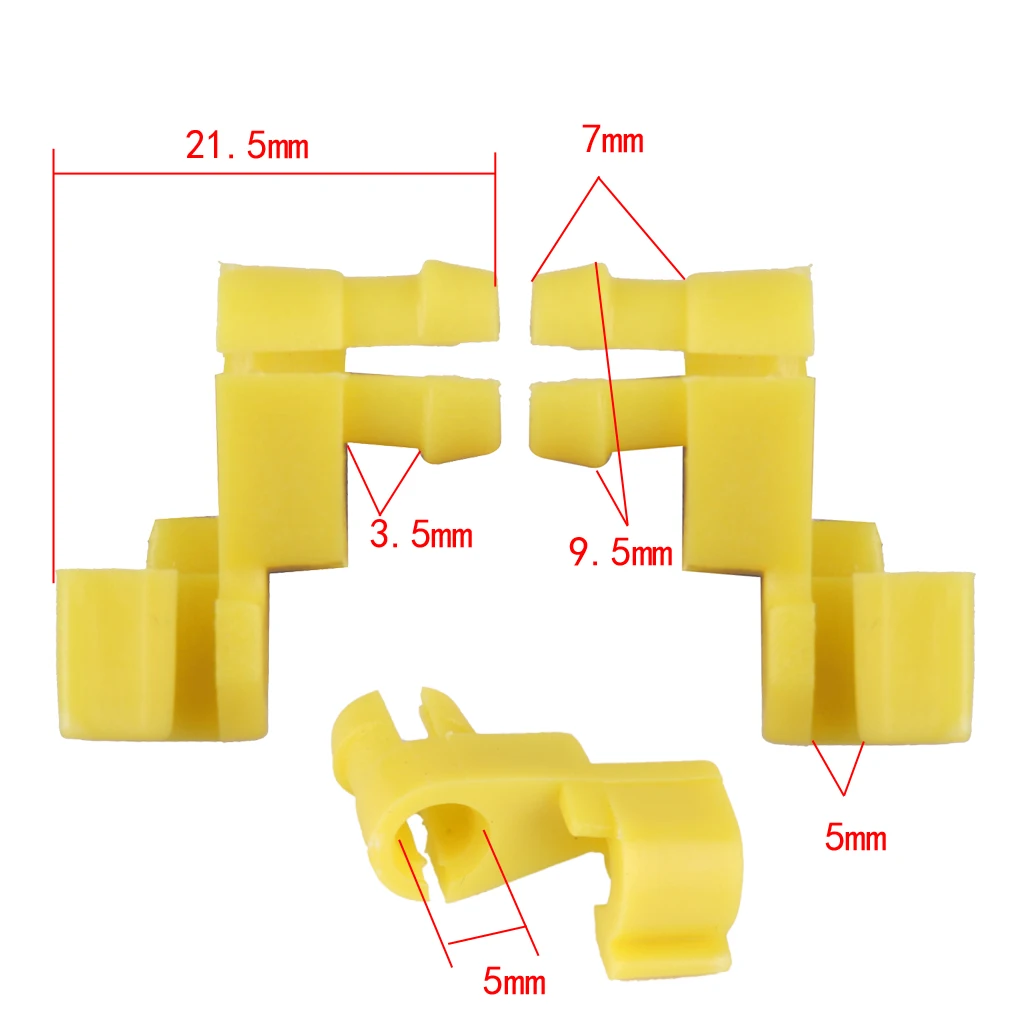 15pcs Car Auto Yellow Nylon Door Lock Retainers Clips For Toyota 69293-12040 High Quality Nylon