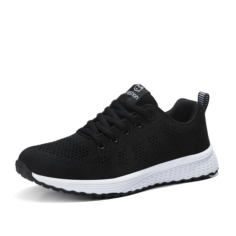 

Sneakers Women Sport Shoes Lace-Up trainer Rubber Fashion Mesh Flat female Running Casual Shoes
