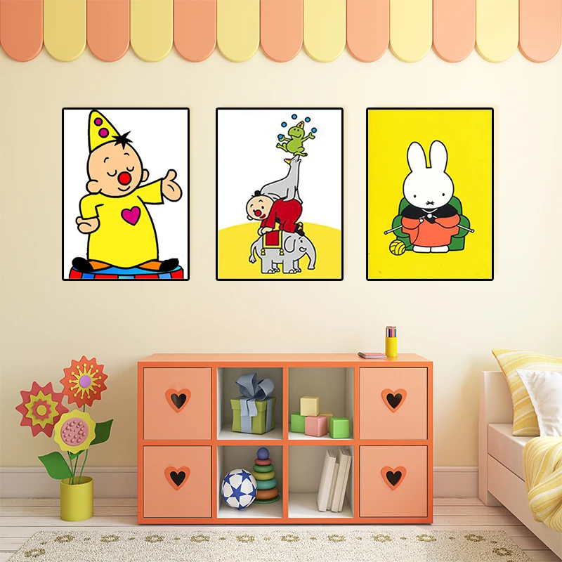 

nijntje bumba for kids 5D round Diamond Embroidery Cross stitch diamond embroidery full gear picture of rhinestones hobby gift