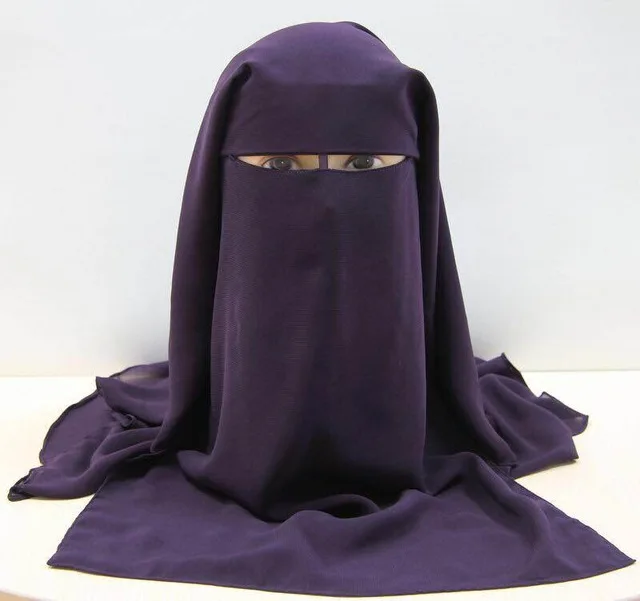 Горячая длинная мусульманская маска мусульманская вуаль niqab