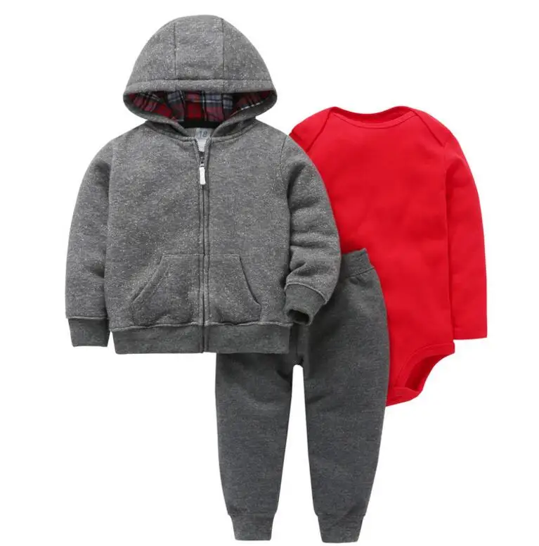 bebes/комплект одежды для маленьких мальчиков и девочек, хлопковый кардиган с капюшоном+ брюки+ боди, комплект из 3 предметов, Одежда для новорожденных - Цвет: model 7