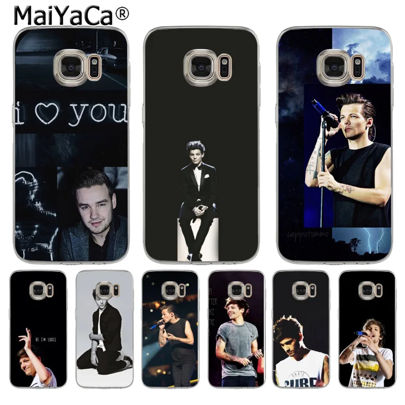 MaiYaCa One Direction 1d Louis Tomlinson Cute Soft Phone Case for Samsung S5 S6 S7 Edge S8 Plus S6 Edge Plus S9 S9 Plus