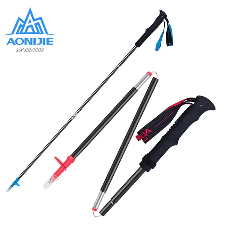 AONIJIE Vycházkové tyče Anti-shock Trekking Turistické stožáry Carbon Skládací tyče Nordic Walking Stick Trekking Cane Light 1 Pole