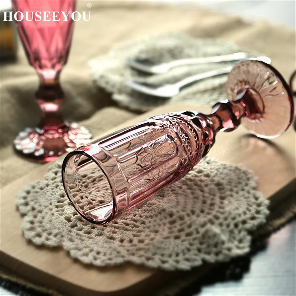HOUSEEYOU 3 шт. старомодные хрустальные резные стеклянные бокалы для вина бокалы для шампанского Коктейльные питьевые бренди Виски Бар инструменты