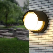 Thrisdar 12 Вт круглая наружная садовая крыльцо настенная Люстра для особняка отель балкон настенный светильник прохода коридор передняя дверь настенный светильник