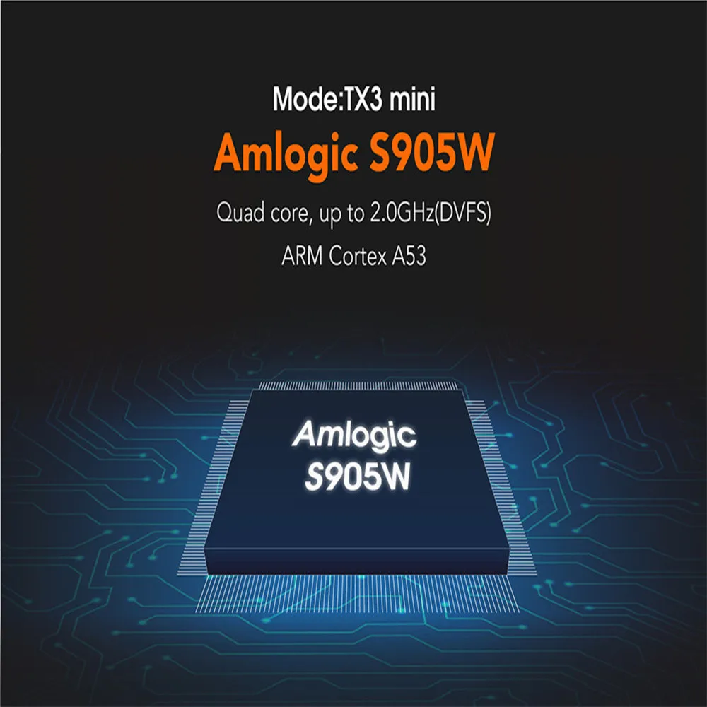 TX3 Мини ТВ-приставка Android 7,1 четырехъядерный процессор Amlogic S905W rom 4K WiFi 2G DDR3 16G 4K HD H.265 Медиаплеер smart tv box