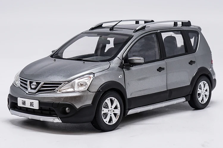 

1:18 Diecast Model for Nissan Livina 2013 Gray Alloy Toy Car Miniature Collection Gifts