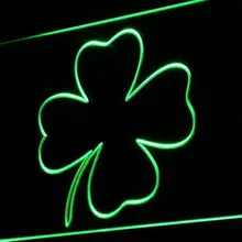 I903 четырехлистный клевер домашний декор неоновый свет знак вкл/выкл Swtich 20+ цвета 5 размеров