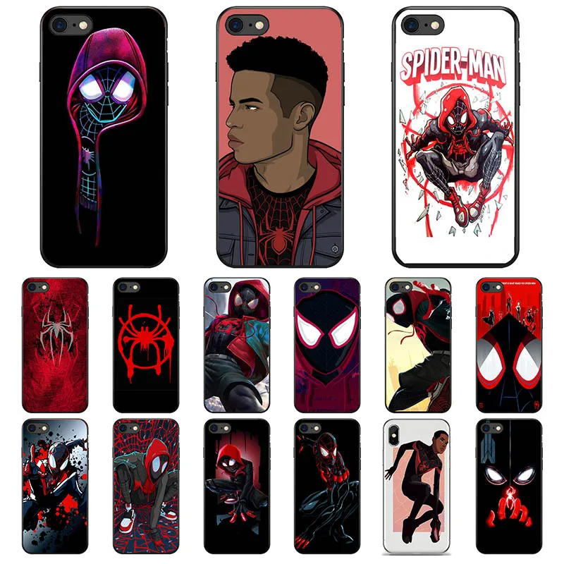 Spider Man Miles Morales Poster Soft silicone Phone Case for
