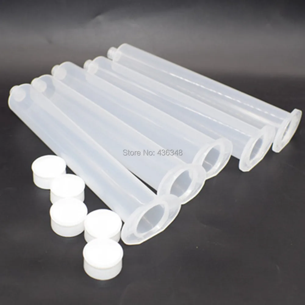 

5pcs 55cc 55ml Dispensing Syringe Barrel Glue Adhesive Dispenser Tube