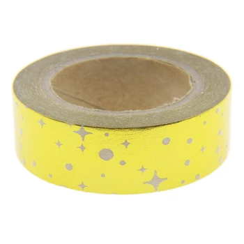 

1 Pcs Foil Tape Star Pattern Scrapbooking Christmas Washi Tape Kawaii Cute Decorative Paper Crafts Washi Paper Material Escolar