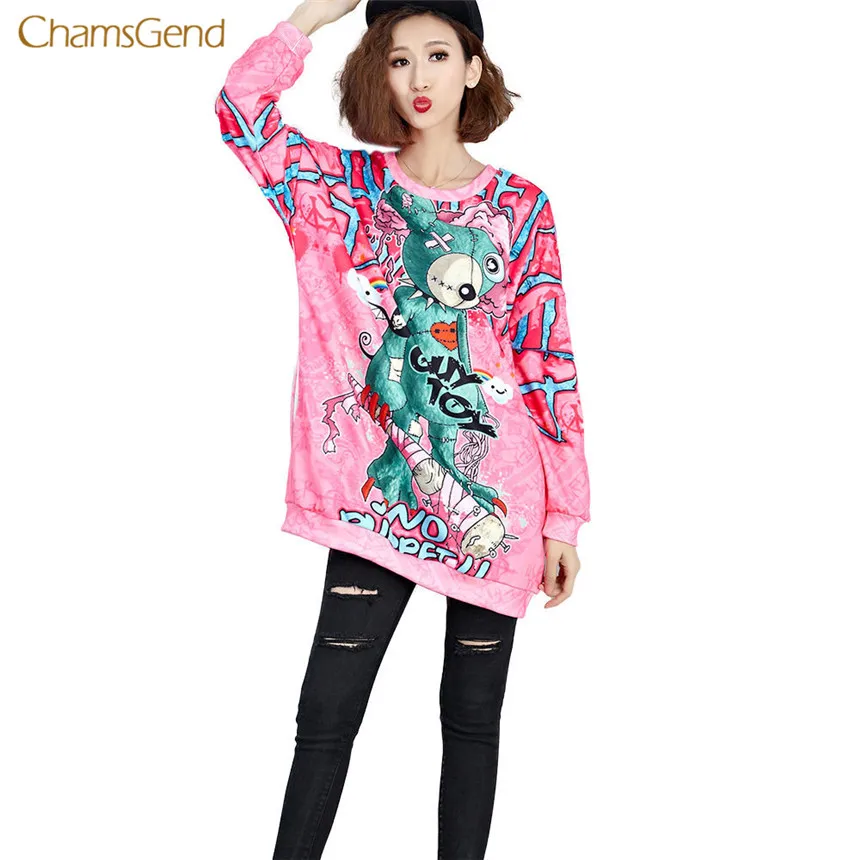 Helisopus 2018 Autumn Women's New Hoodies Round Neck