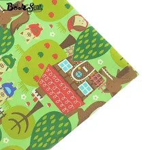 Booksew, хлопок, ткань Telas Por Metro, мультяшный дизайн, для дома, Tissu, сделай сам, стежка, простыня, ткань для шитья, пэчворк для детей