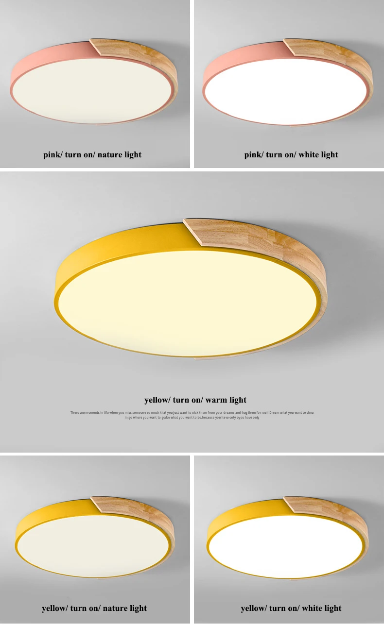 Aplicativo de Telefone Lustres de Teto Carvalho Dimmable Levou Lustre Nordic Quarto Iluminação Multicolor Rodada Liga Levou Luzes Luminárias 15 led lustre iluminação quarto multicolorido liga redonda