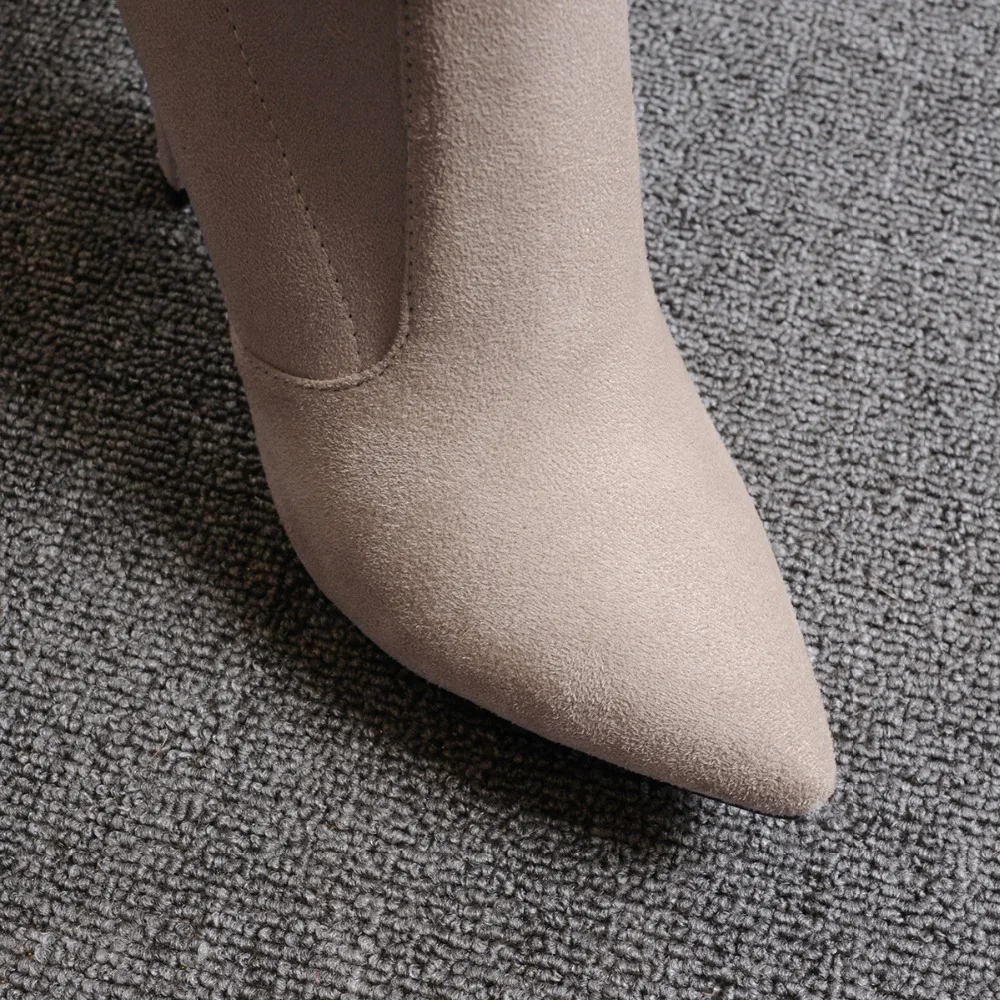 CDPUNDARI/ботфорты из эластичной ткани; женские ботфорты; зимняя обувь; botas mujer bottine femme