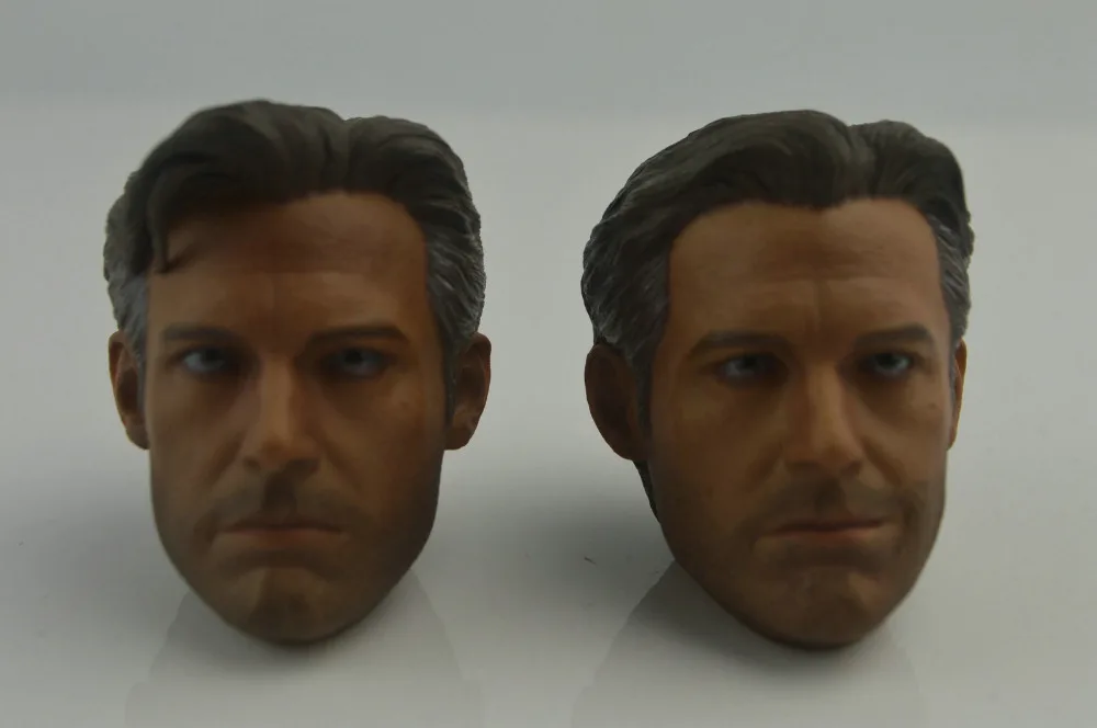 

first-rate Ben Affleck 1/6 Head Sculpt x2 for Hot Toys Bruce Wayne Custom Body