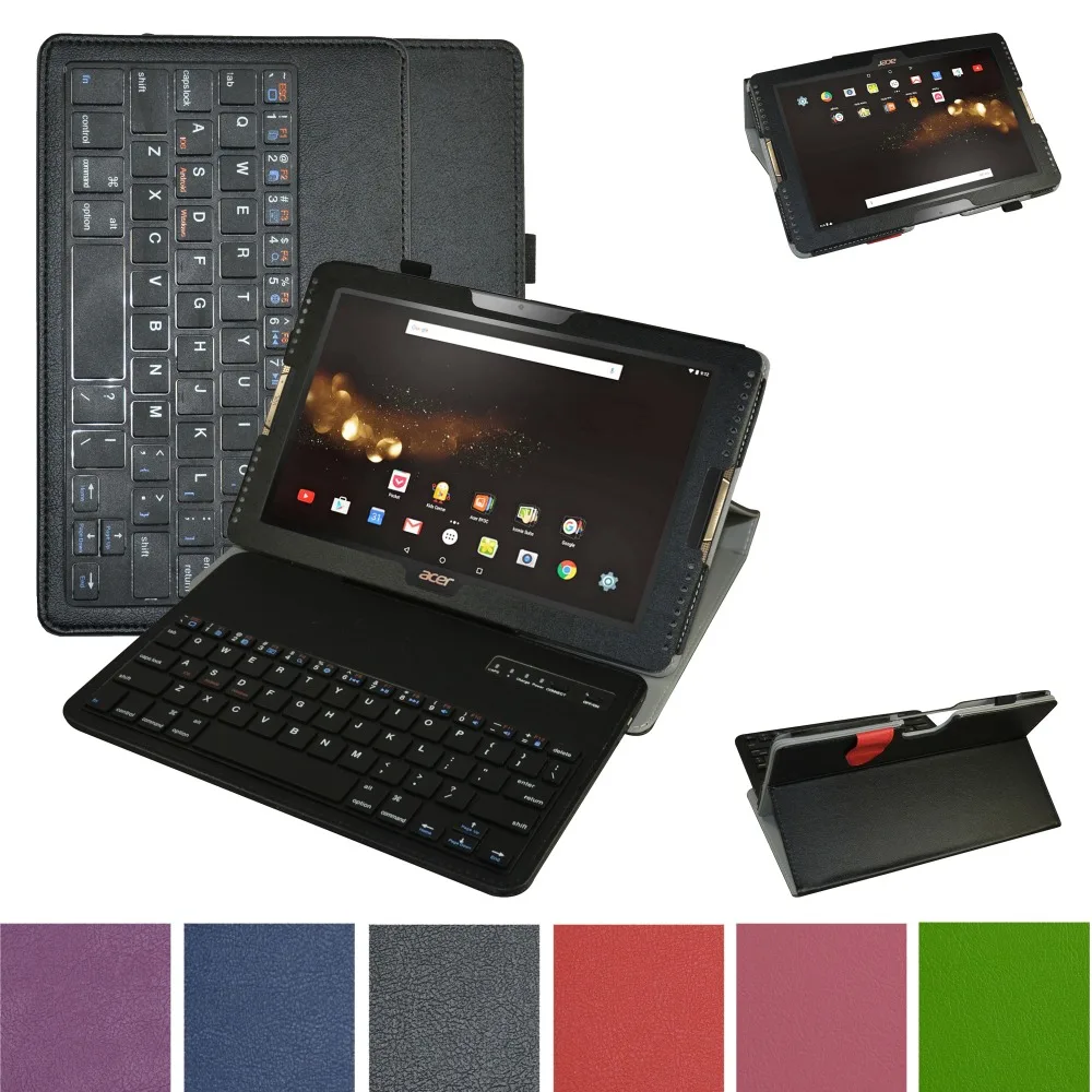 

For Acer Iconia Tab 10 A3-A40 Case, Removable Bluetooth Keyboard Leather Case Cover For Acer Iconia Tab 10 A3-A40