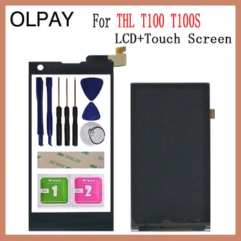 

OLPAY 5.0'' 100% Tested For THL T100 T100S LCD Display+Touch Screen Digitizer Repair Parts for THL T100 LCD Screen Glass Panel