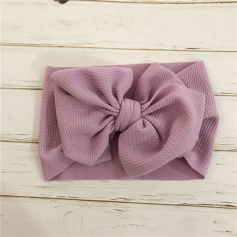 

Baby Girl Headband New Spring Big Bow Knot Baby Hairbands Boho Newborn Toddler Kids Knitted Headwear Turban Headbands D1233