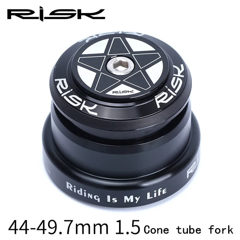 

Bicycle Bearing Headset 44-49.7mm Tapered External Headset 1.5 Taper Pipe Fork Downhill Mountain Bike Parts