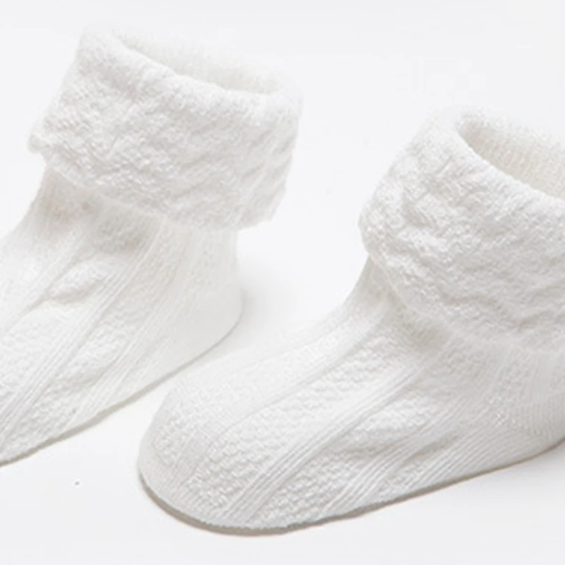 Хлопковые кружевные детские носки, 2 пары сумок, распродажа, хлопковые нескользящие носки для малышей, однотонные детские носки, lch124