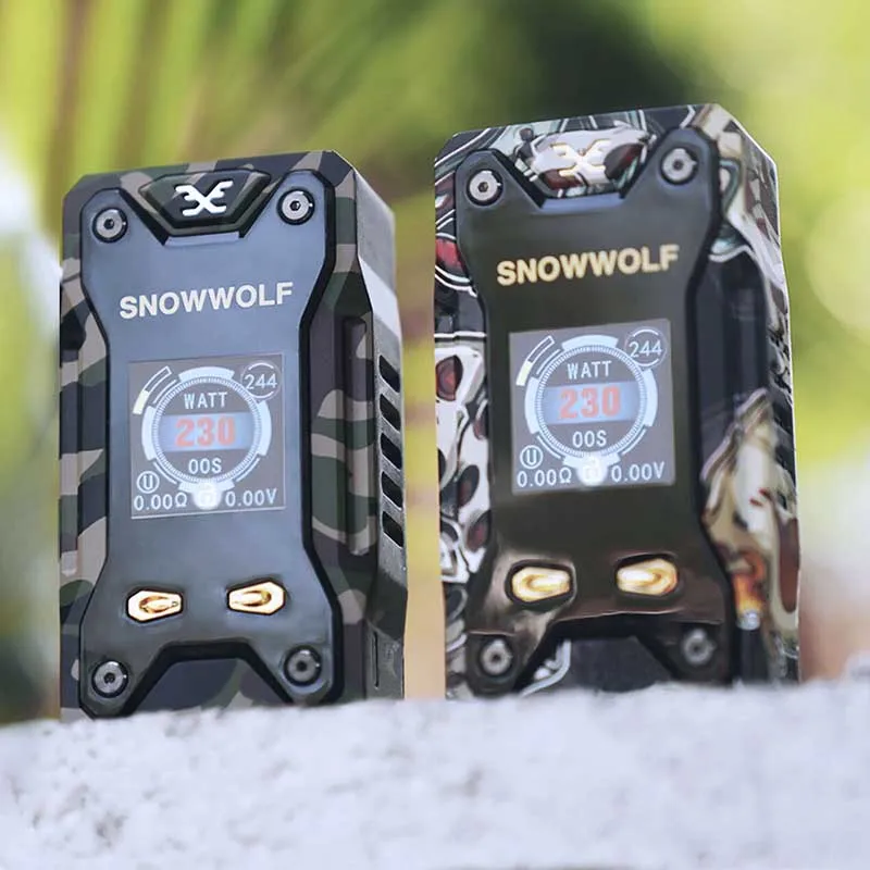 

Original snowwolf xfeng 230w mod range e electronic cigarette mod Variable Wattage Vape TCR 230w Mod Temperature control