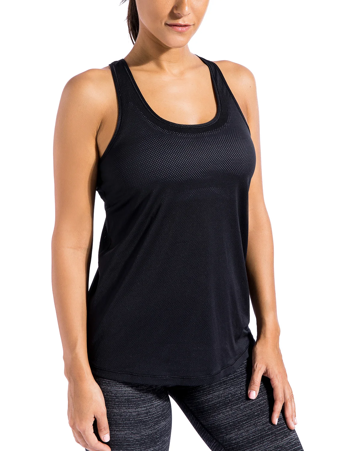 Women's Activewear Cool Mesh Workout Tank Tops with Cross Backin Yoga