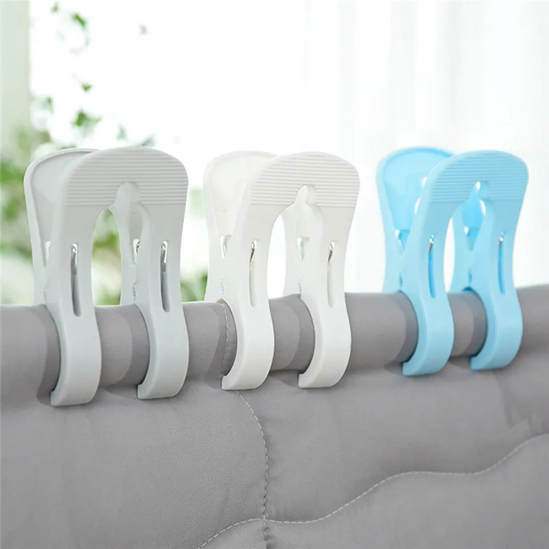 

Dropship Sturdy Plastic Coat Plus Large Clip Clothes Pins Quilt Drying Clothespin Quilt Windproof Clip Clothes Clips Folder