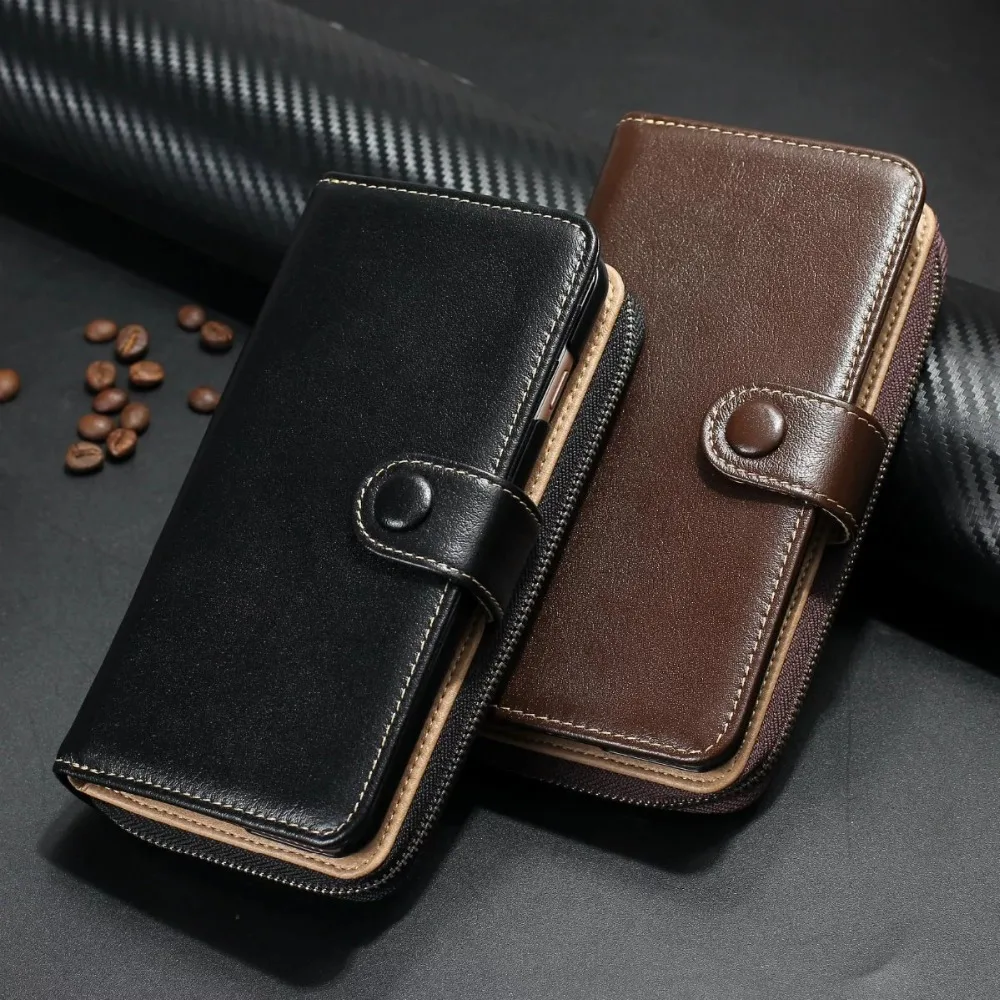 bilder für Echte Echtem Leder Horizontale Gürtelholster Fall Für iPhone 7 Plus 6 6 S Plus Handy Brieftasche zwei in einem reißverschluss handytasche tasche bilder für Echte Echtem Leder Horizontale Gürtelholster Fall Für iPhone 7 Plus 6 6 S Plus Handy Brieftasche zwei in einem reißverschluss handytasche tasche