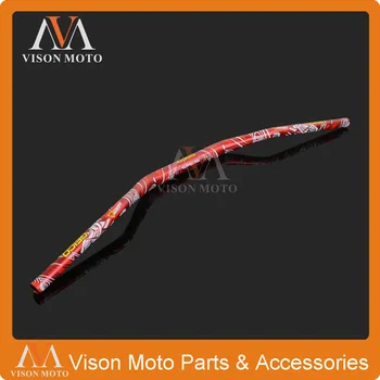 

1 1/8" 28mmAluminum Red Handlebars Handle Tubes For CR125 CR150 CR250 CR500 CRF230 CRF250 CRF450 CRF250R Motorcycle Motocross
