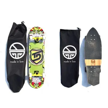 

Skateboard Backpacks SIngle Shouler Double Rocker Skateboard Bag Fishboard Penny Board Bag Carrying Bags with Drawstring