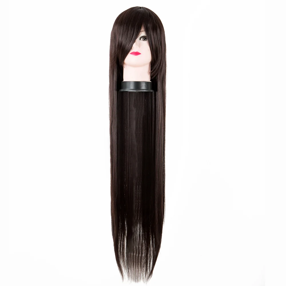 Synthetic Wig Halloween Wig Cosplay Wig Fei-Show Synthetic Heat Resistant 100 CM/40 Inches Long Straight Auburn Hair Halloween Carnival Costume Hairpiece