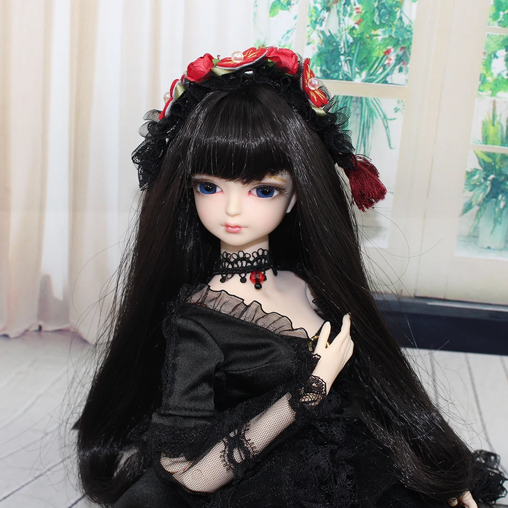 

MMGIRL BJD DOLL forturn days 1/4 45cm sweet girl with makeup hair black hair with/without outfits shoes