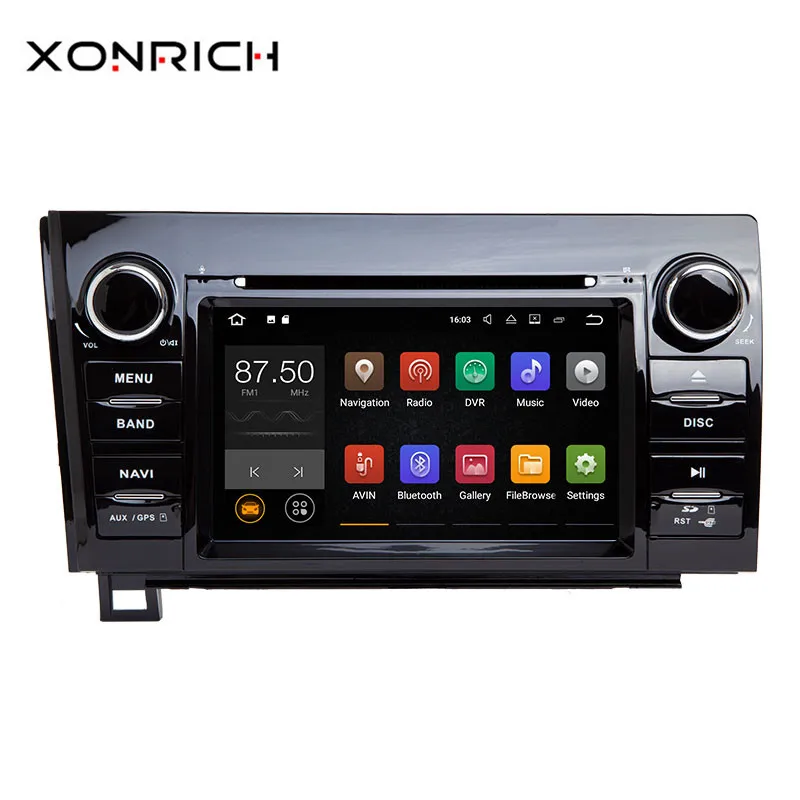

Xonrich 2 Din Android 8.1 Car DVD Player For Toyota Tundra Sequoia 2007-2013 AutoRadio GPS Navigation Stereo Head unit IPS Wifi