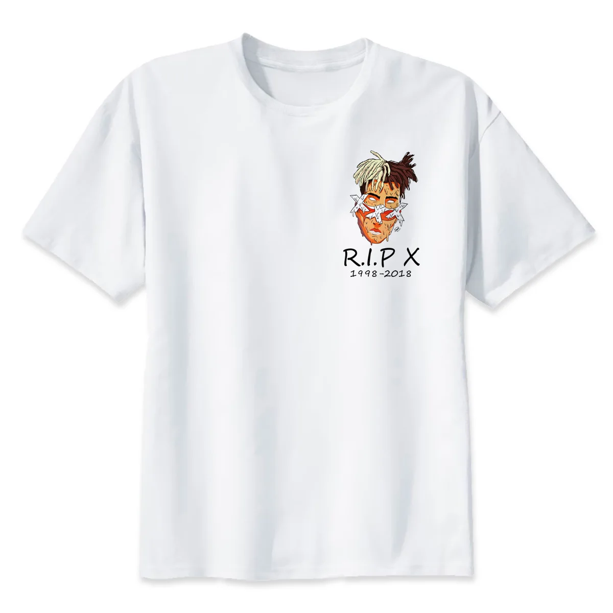 

dropship xxxtentacion R.I.P cool Print T-Shirt Fashion Casual Fitness O-neck Men's T Shirt Summer Short Sleeve Men Clothes tops