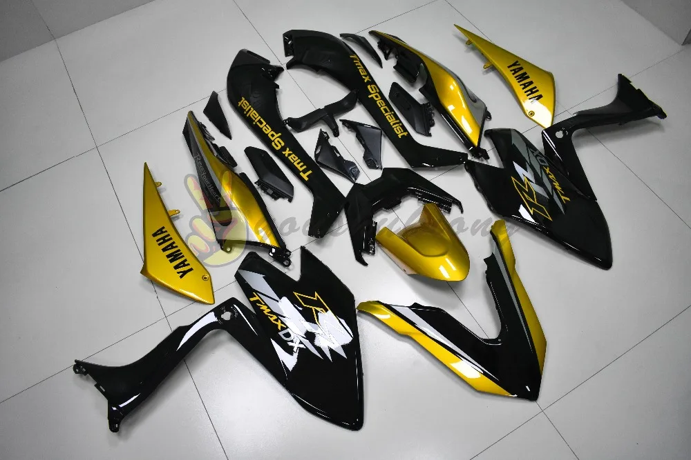 

new year Motorcycle fairings For yamaha tmax530 2017-2018 Fairing Set injection good qulaity free seat cover Golden black