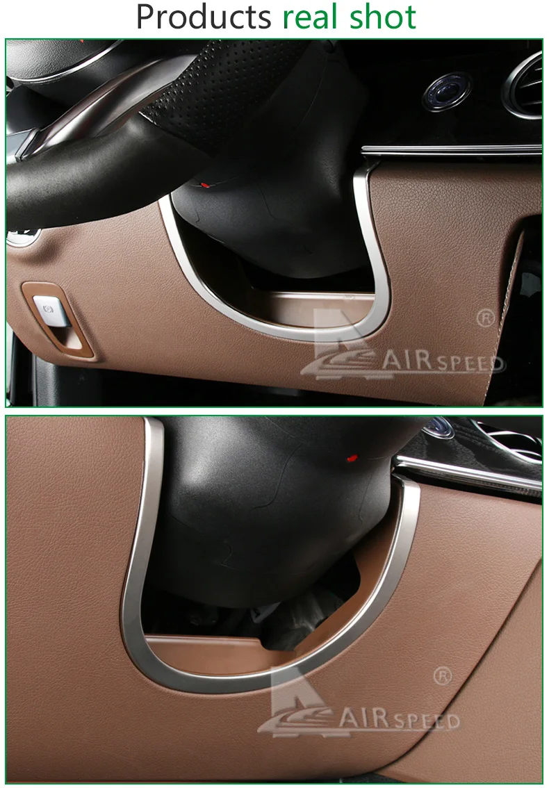  Mercedes Benz E Class W213 Car Steering Wheel Decorative Trim Silver Interior Mouldings Car Accessories Car Styling (3)