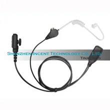 Voionair 10 шт./лот гарнитура с воздушной трубкой наушники гарнитура PTT для Hytera PD700EX PD780EX PD790EX PD780 PD700