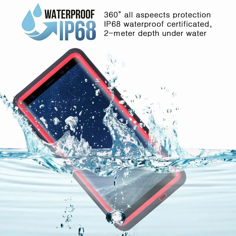 Waterproof Case For Samsung Galaxy Note 8 Luxury Original 360 Full Protection Matte Cover Shockproof |
