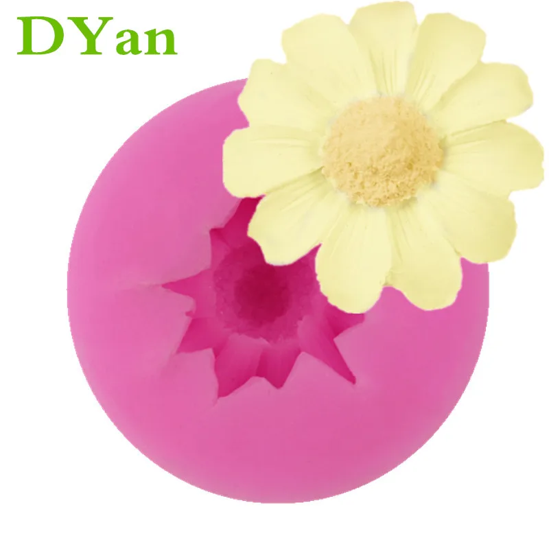 

Sun Flower SunFlower Daisy Chrysanthemum Flower Liquid Silicone Fondant Mold Chocolate Cake Mold Decorative Mold A1669