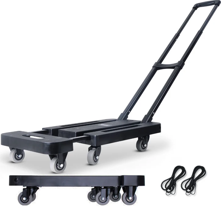 200kg Mini Portable Folding Carrying Trailer 6 Wheels