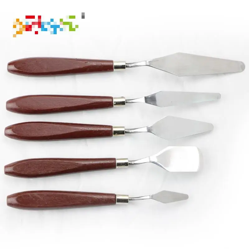 5pcs/set Oil Painting Scraper Knife Tools Painting Knife Oil Paintings