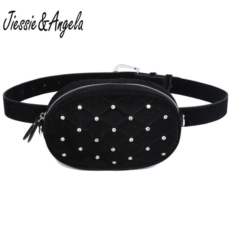 Jiessie&Angela Fashion New Brand Designer Women Waist Bag Women Belt Bag Lady Pouch Purse Waist