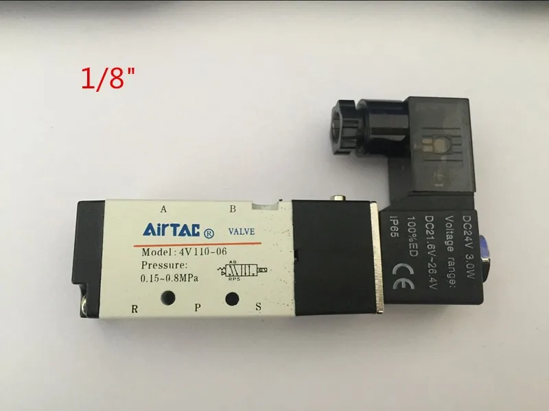 1/2 ''BSP 2 положения 5 портов Airtac воздушные СОЛЕНОИДНЫЕ клапаны 4V410-15 Пневматический регулирующий клапан(4v41015) 24 В dc 12 В 110 В 220 В ac