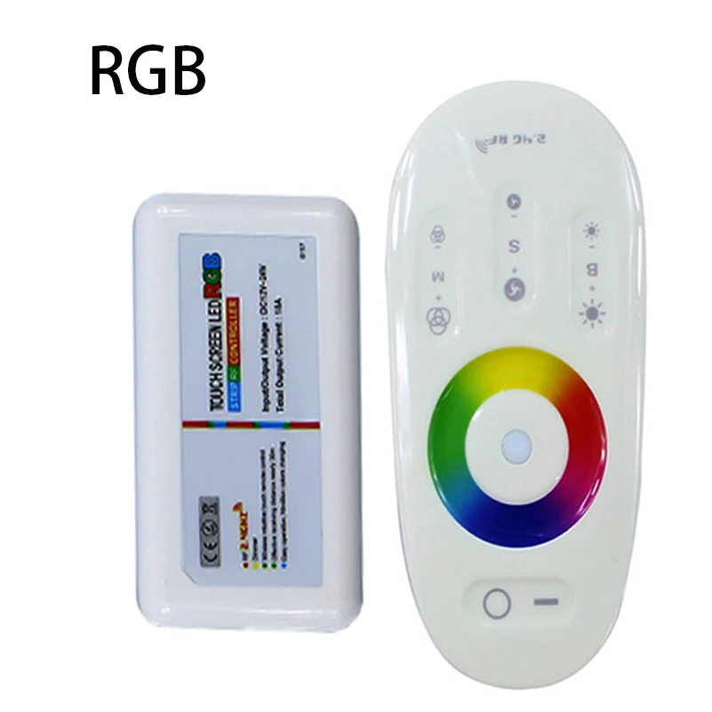 

2.4G Wireless Touch screen RGB led controller DC12-24A 18A RF Remote Control For RGB Led Strip Light Panel Lamps Downligts