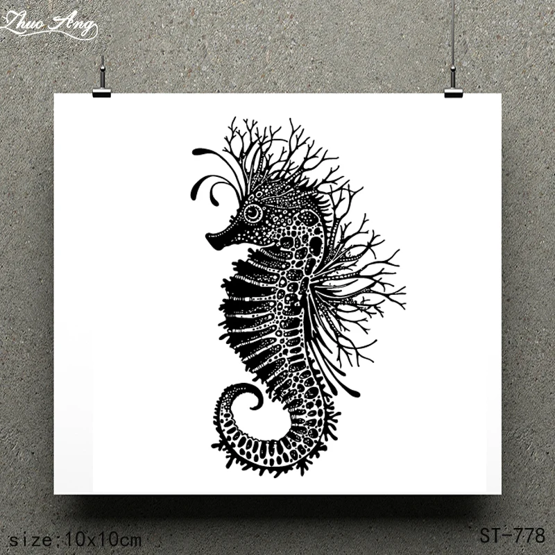 

ZhuoAng Beautiful Pattern Design Clear Stamp / Scrapbook Rubber Stamp / Craft Clear Stamp Card / Seamless Stamp ST-778