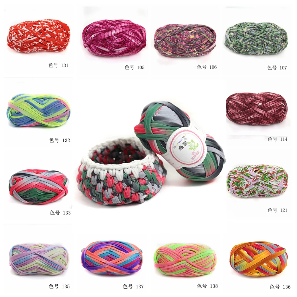 

1PC Hot-sale Soft 100g DIY Crochet Cloth Carpets Yarn Cotton Wool Knitting Paragraph Hand-knitted Thick Knit Basket Blanket